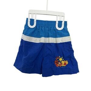 VTG Y2K Winnie the Pooh Toddler Baby Boy’s Swim Trunks Size 18M Embroidered